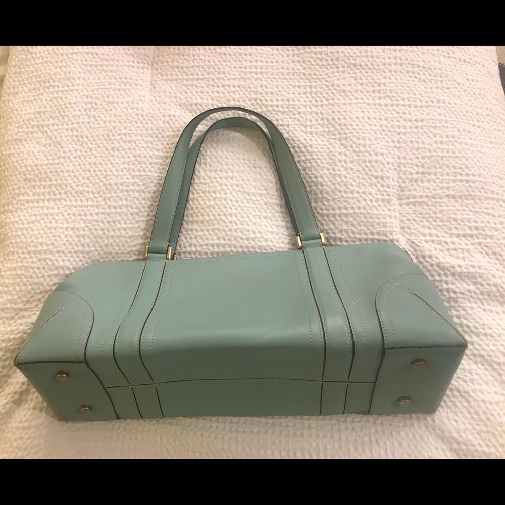 Robins egg blue satchel